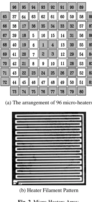 Fig. 2   Micro-Heaters Array. 