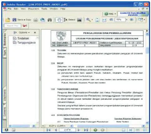 Figure 2: Example of a PDF quality document 