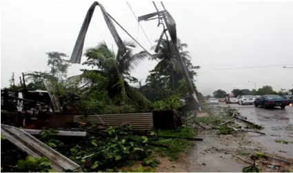Figure 2.2: Aftermath of Violent Wind in Pandamaran, Klang 21 October 2014 