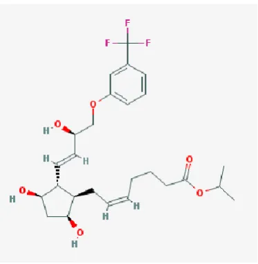Fig. 1: Structure of Travoprost. 