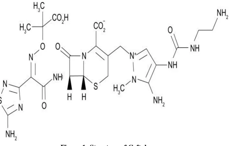 Figure 1: Structure of Ceftolozane. 