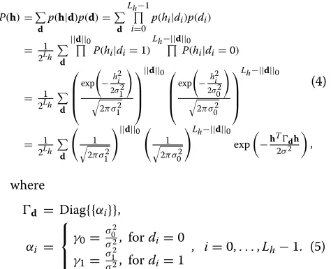 Fig. 1 System model for sparse ISI channel with blind sequential detector. The data bk is passed through an error control encoder with rate R = 1r .The coded sequence xk is transmitted over a sparse ISI channel with additive white Gaussian noise wk