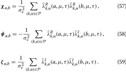Fig. 3, with M = 64 subcarriers and N = 54 input sym-bols. The other distribution, which also uses M = 64subcarriers, adopts a full preamble of pilot tones of length
