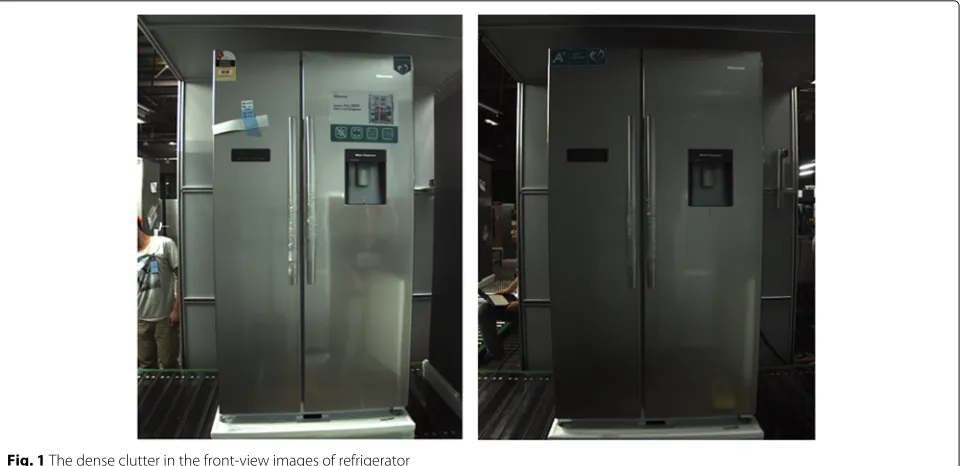 Fig. 1 The dense clutter in the front-view images of refrigerator