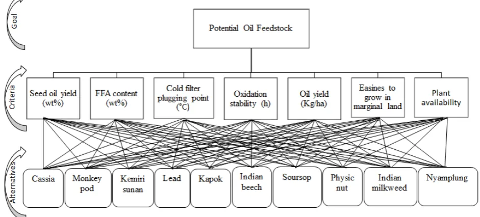 Figure 2. AHP Hierarchy. 