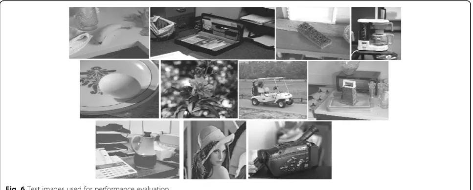 Fig. 6 Test images used for performance evaluation