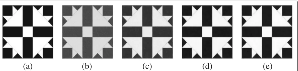 Fig. 8 Experimental results on “Cameraman” image;image by method M2; a original image; b noisy image with σ = 20; c restored image by method M1; d restored e restored image by method M3
