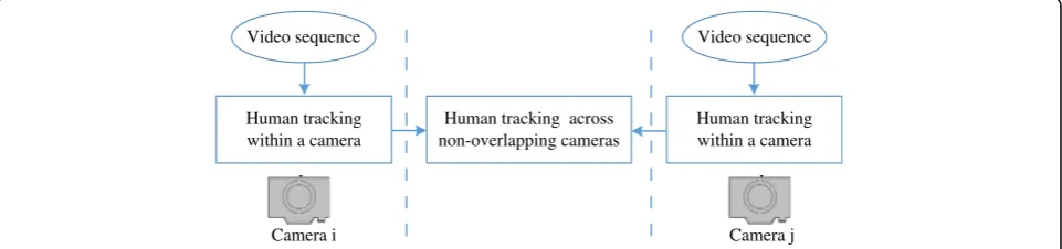 Fig. 2 The taxonomy of human tracking over camera networks