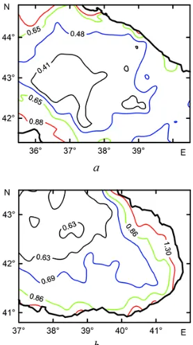 Fig. 1 shows charts of the spatial distribution of chlorophyll aby the traditional simplified method [1] are used
