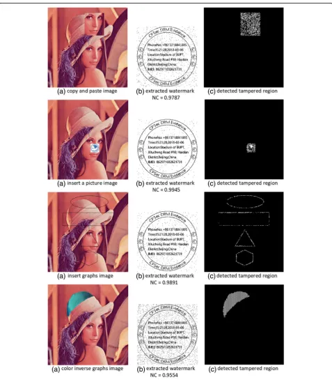 Fig. 10 Watermark attacking and detecting
