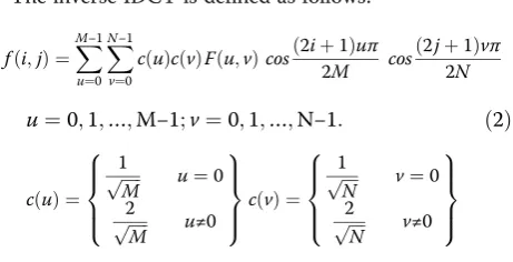 Fig. 1 DCT transform