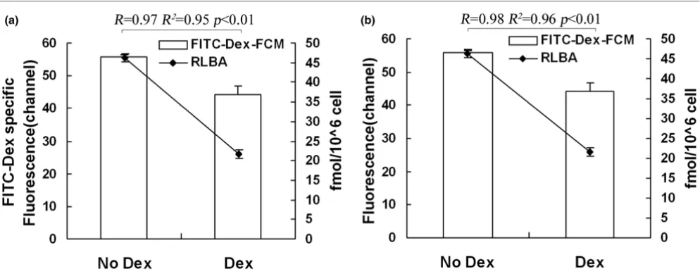 Figure 1Evaluation of FCM analysis of GR binding by RLBAEvaluation of FCM analysis of GR binding by RLBA