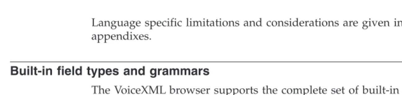 Table 21. Summary of SSML elements and attributes (continued)
