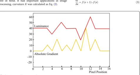 Fig. 2 Snowfall correction process. a Luminance value. b Waveform is concave to convex