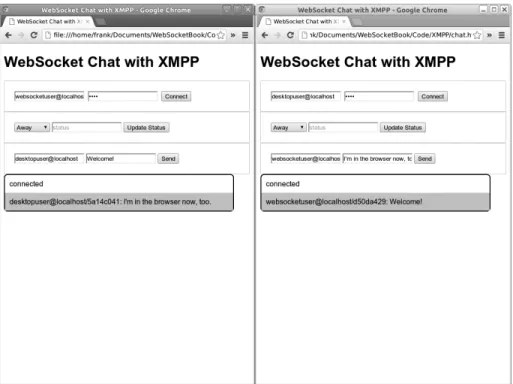 Figure 4-11.  Conversation between web clients