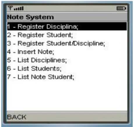 Figure 11.  Application of Service System Notes can be seen in Figure 11 (this application runs on Mobile Host).