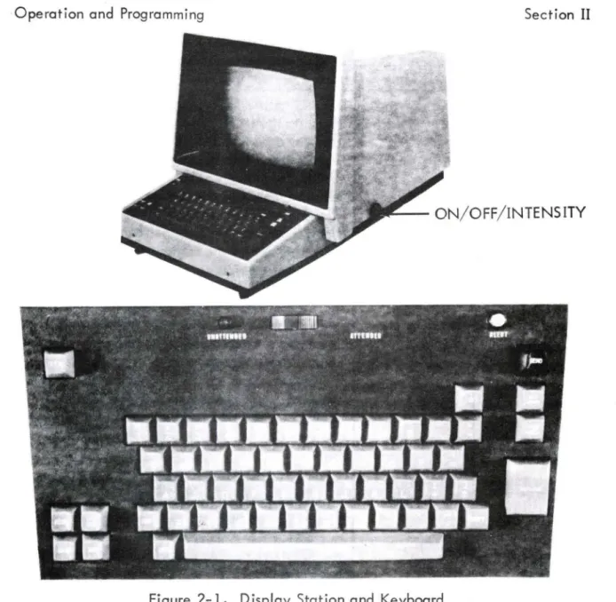 Figure  2-1.  Display  Station  and  Keyboard 