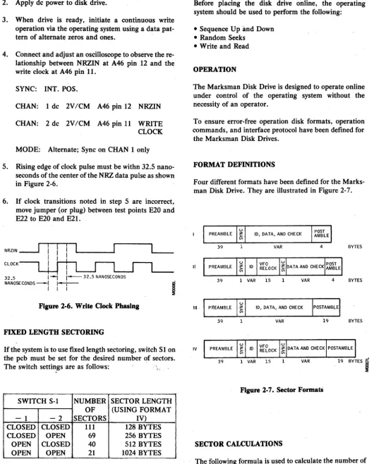Figure 2-1. shows the location of switch S-l. 