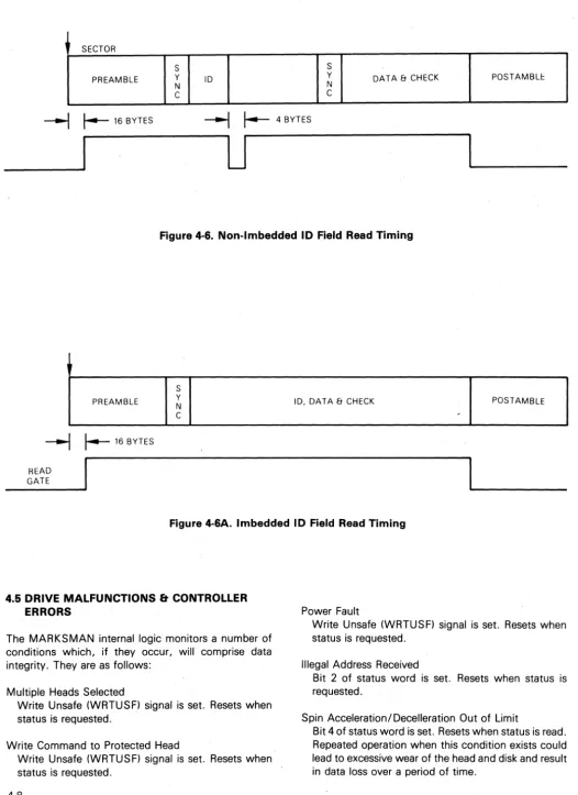 Figure 4-6. Non-Imbedded 10 Field Read Timing 