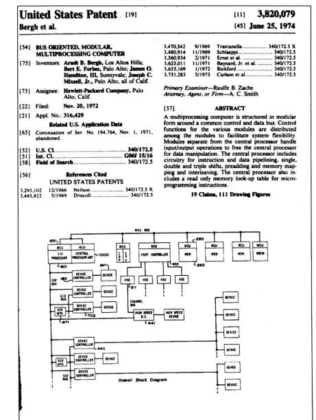 Figure 5 Original HP3000 Patent 