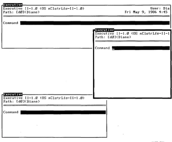 Figure 4-1. Three Overlapping Windows 