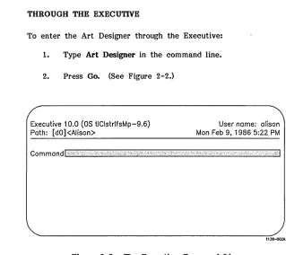 Figure 2-2. The Executive Command Line 