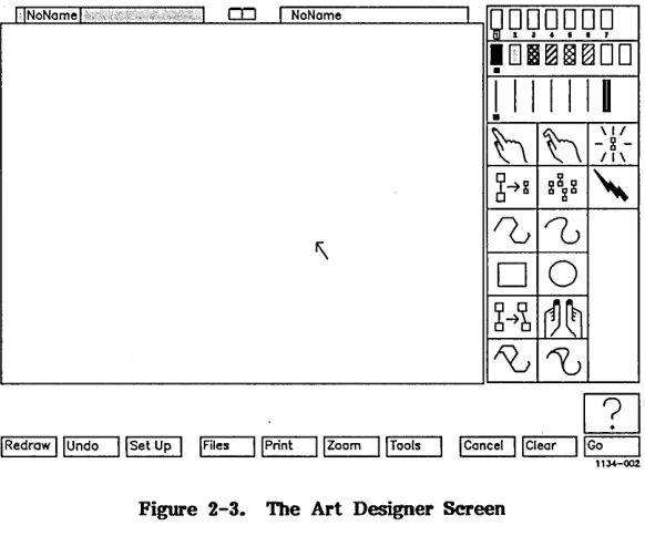 Figure 2-3. The Art Designer Screen 