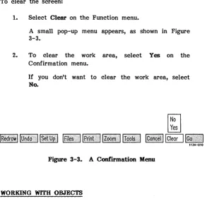 Figure 3-3. A Comll"mation Menu 