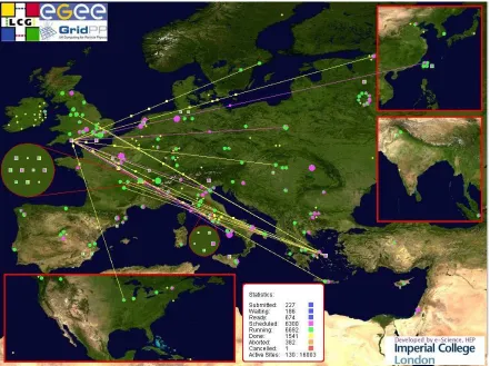 Figure 2.21: IDtk visualisation of network traﬃc. Image taken from A User-centeredLook at Glyph-based Security Visualisation [139]