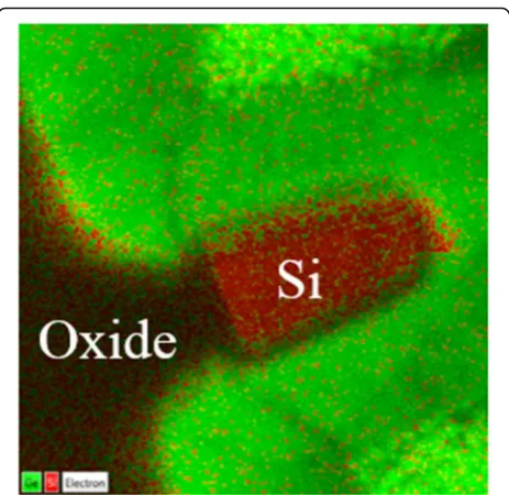 Fig. 11 TEM mapping for the channel structure that undergoes anover-etching process
