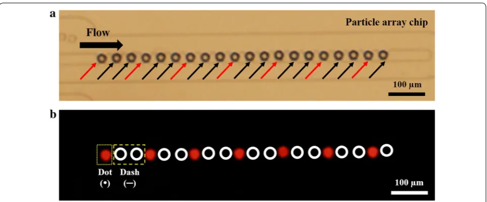 Fig. 4 2D planar pattern using two types of particles. a Braille representation of numbers from 0 to 9