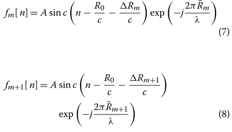 Fig. 3 a Range focused signal of the simulation data. b CV between adjacent rows