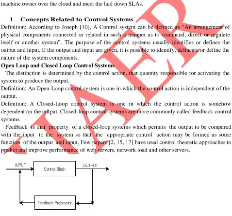 Figure 3: Open loop system   Block 