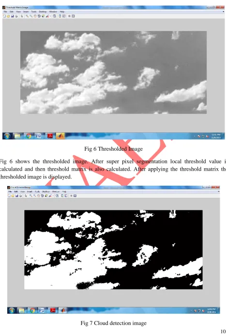 Fig 7 Cloud detection image 