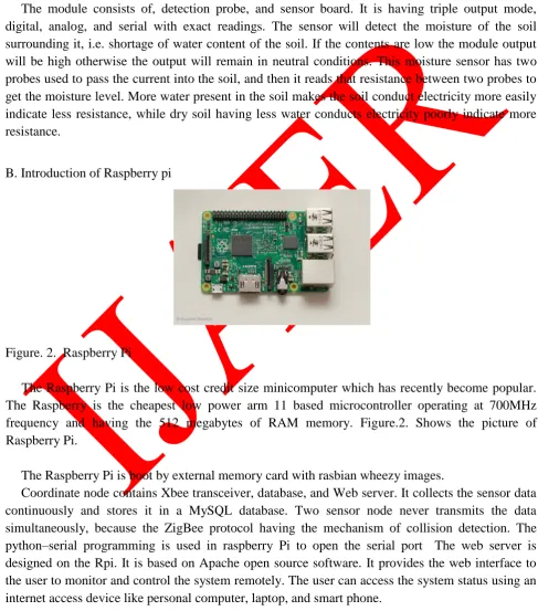 Figure. 2.  Raspberry Pi  
