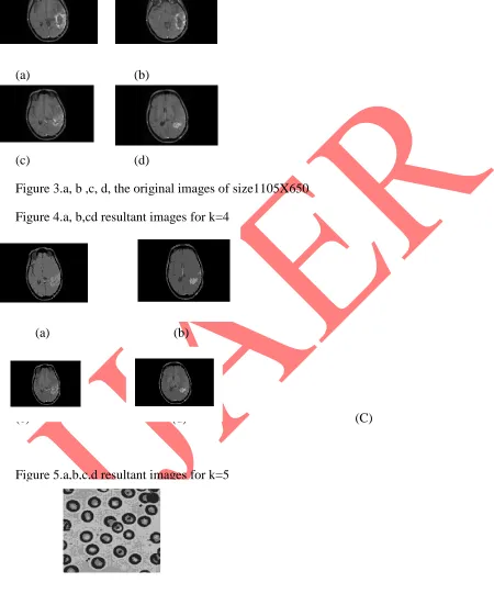 Figure 3.a, b ,c, d, the original images of size1105X650 