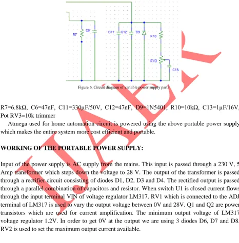 Figure 6. Circuit diagram of variable power supply part3 