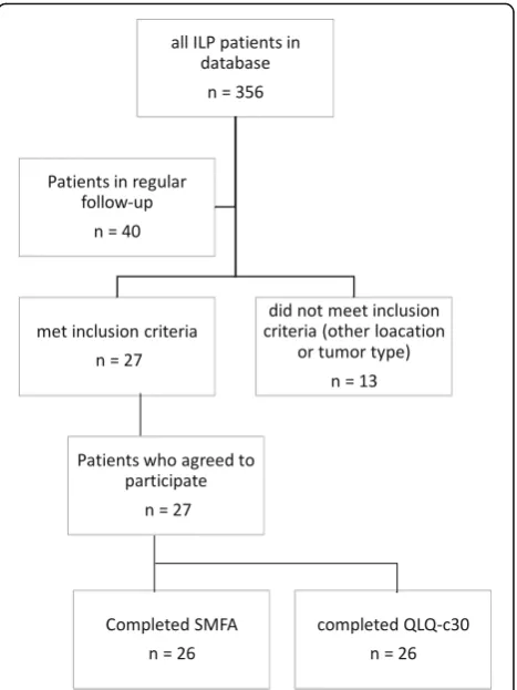 Fig. 1 Flow chart presenting the TM-ILP patient selection process