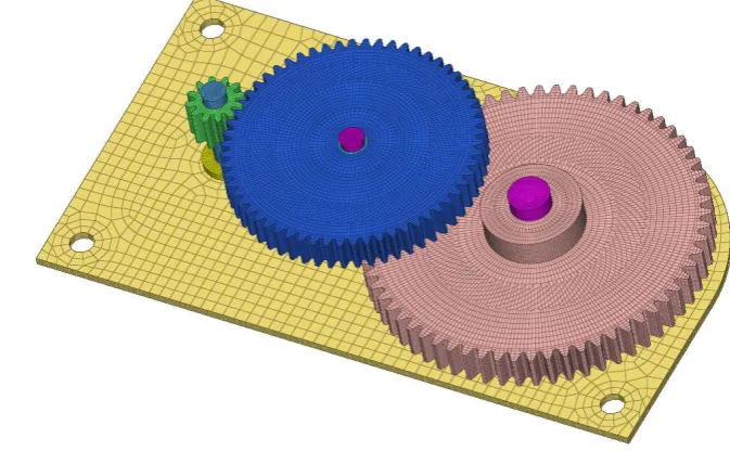 Figure 3.  Gearbox Finite Element Model 