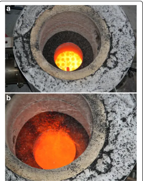 Fig. 15 Gas distribution grid in the processes. a Hot distributiongrid. b Fluidized bed of activated carbon