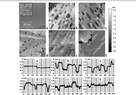 Fig. 2 STM images (86 nm × 86 nm, sample bias voltage 1.0 V, tunneling current 1 nA) of the single crystal Ru(0001) sample at different stages ofoxide film growth