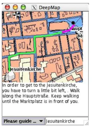 Figure 2.3: Deep Map interface (Source: Kray [120])