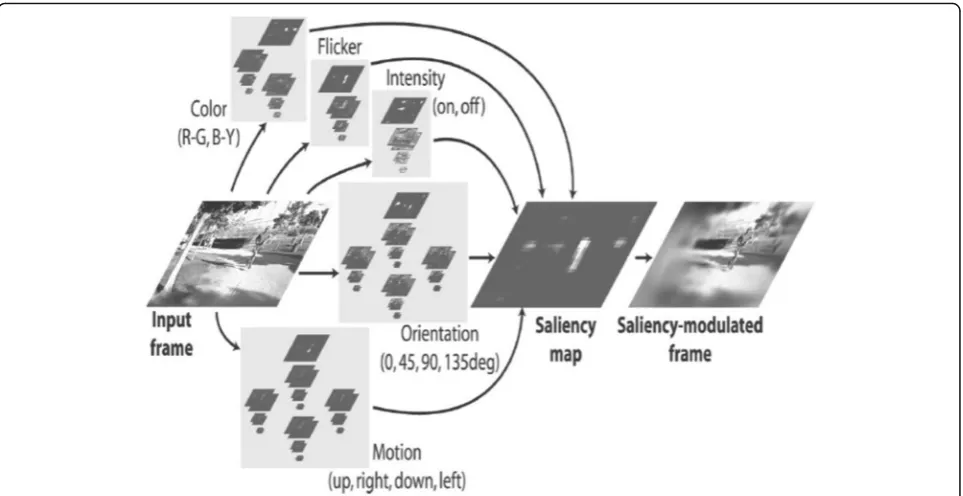 Fig. 1 iNVT (2014) biologically inspired computational model (Itti & Koch, 2000)