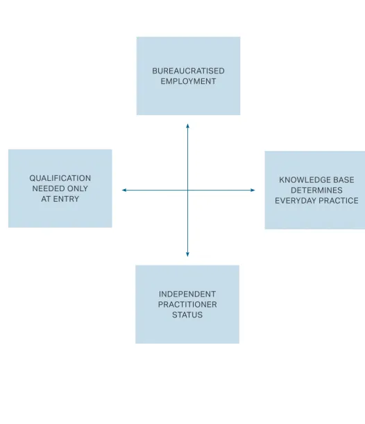 FIGURE 1: STYLES OF PROFESSIONALISATION
