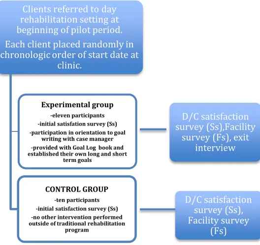 Figure 1.  Study intervention pathway for experimental vs. control groups.  