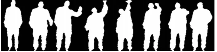 Figure 1: Depth map sequence for the High throw action 