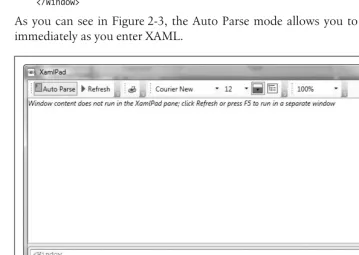 Figure 2-3. XAMLPad shows errors automagically