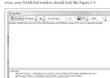Figure 2-4. XAML with no errors displays without an error message