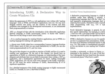 Figure 2-12. FlowDocument version of the opening pages of this chapter