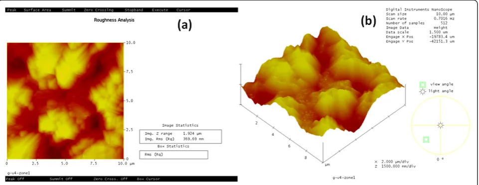 Figure 1 AFM topography of the porous silicon layer formed by the stain-etching technique